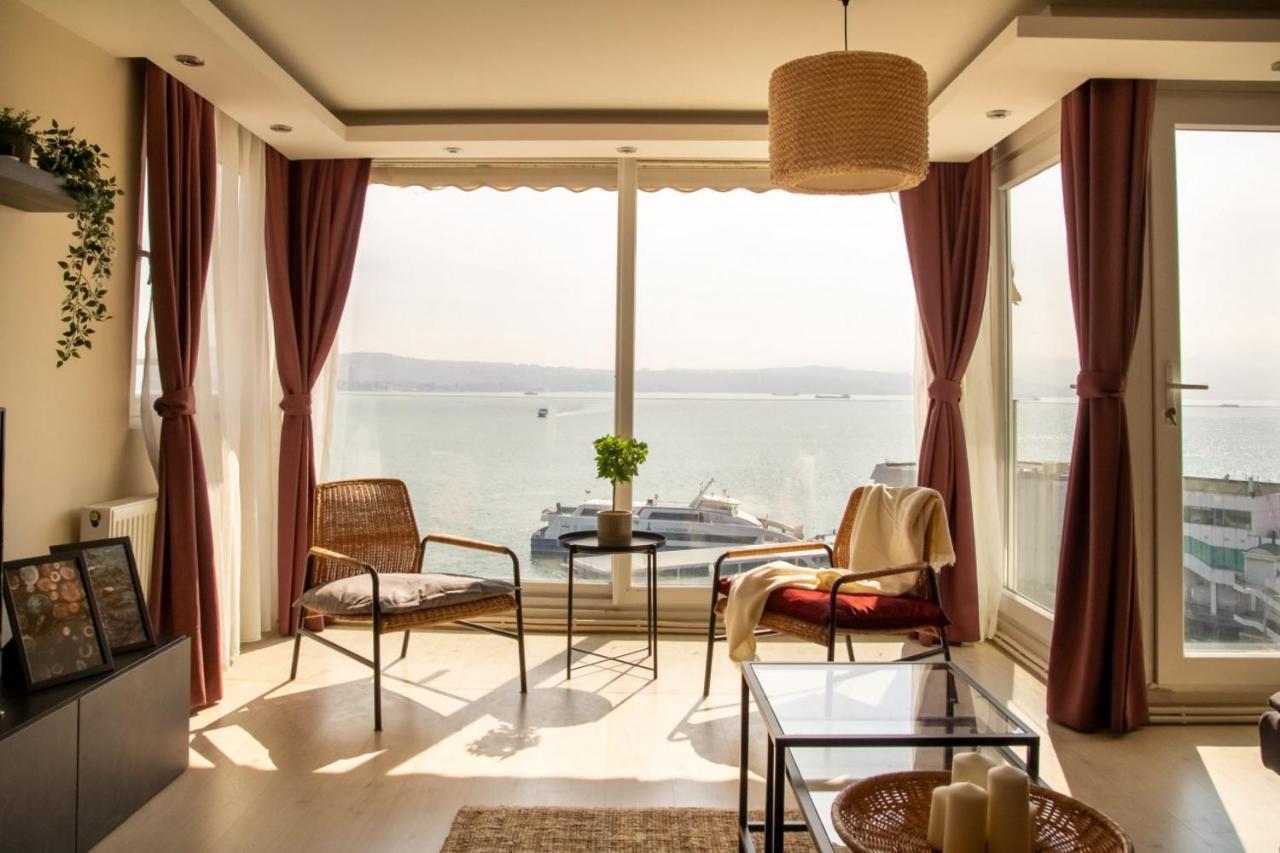Appartement Exceptional Flat With Gorgeous Sea View In İzmir Extérieur photo